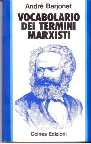 Vocabolario dei termini marxisti - copertina