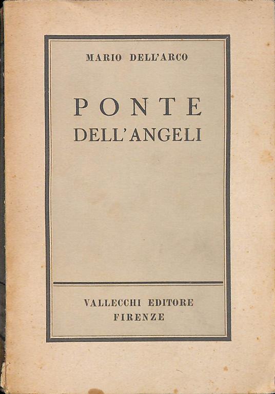 Ponte dell'angeli - Mario Dell'Arco - copertina