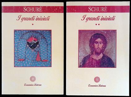 I grandi iniziati. Storia segreta delle religioni. Rama - Krishna - Ermete - Mosè - Orfeo - Pitagora - Platone - Gesù. 2 Volumi - Édouard Schuré - copertina