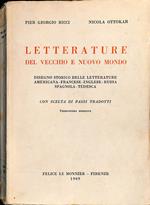 Letterature del vecchio e nuovo mondo. Disegno storico delle letterature americana, francese, inglese, russa, spagnola, tedesca