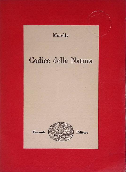 Codice della Natura - A. Morelli - copertina