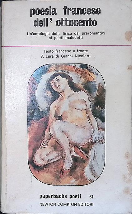 Poesia francese dell'Ottocento - copertina