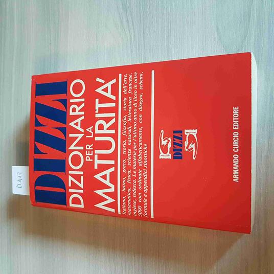 Dizzi Dizionario Per La Maturità - copertina