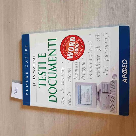 Testi E Documenti - John Watson - copertina