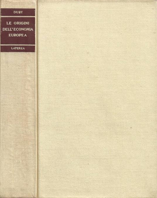 Le origini dell'economia europea - Georges Duby - copertina