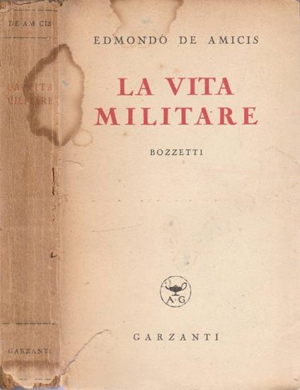 La vita militare - Edmondo De Amicis - copertina