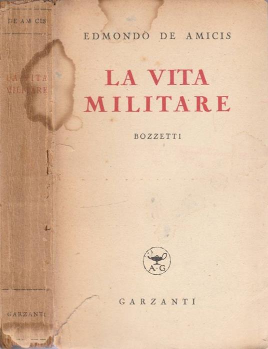 La vita militare - Edmondo De Amicis - copertina