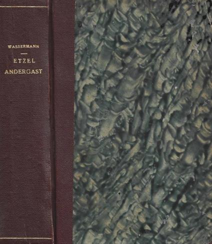 Etzel Andergast - Jakob Wassermann - copertina