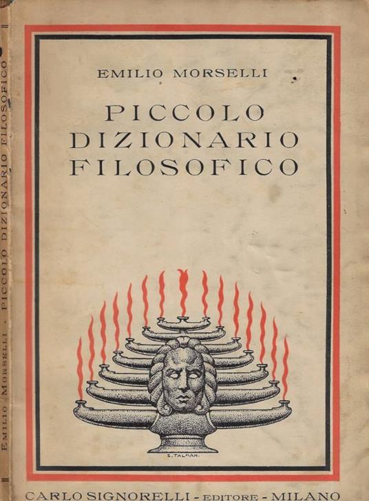 Piccolo dizionario filosofico - Emilio Morselli - copertina