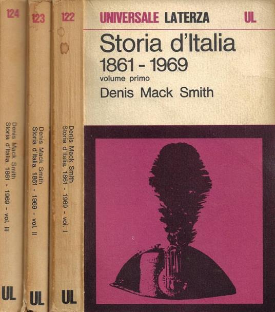 Storia d'Italia dal 1861 al 1969. Vol. I, Vol. II, Vol. III - Denis Mack Smith - copertina
