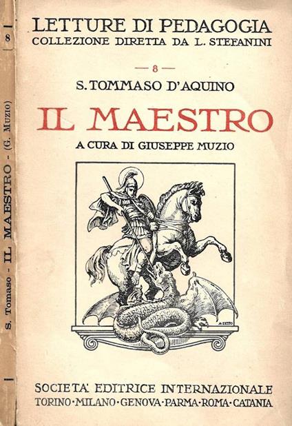Il maestro - Tommaso d'Aquino (san) - copertina