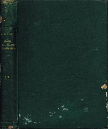 Storia del Teatro Drammatico - Silvio D'Amico - copertina