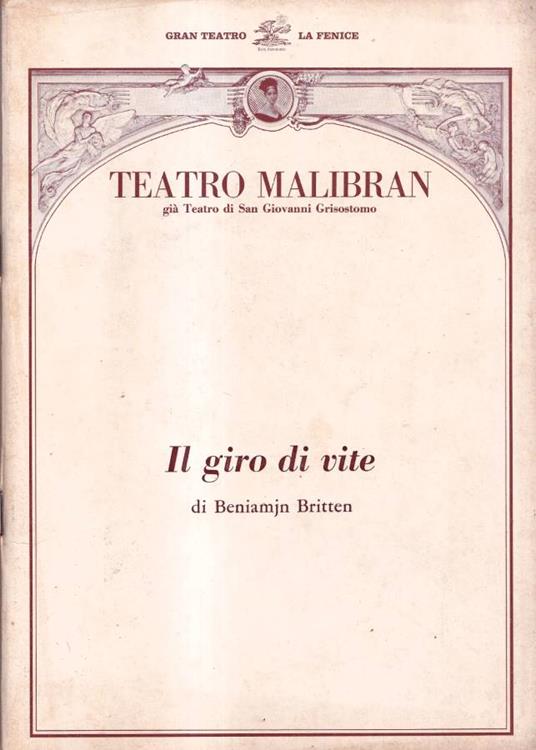Il giro di vite - Benjamin Britten - copertina