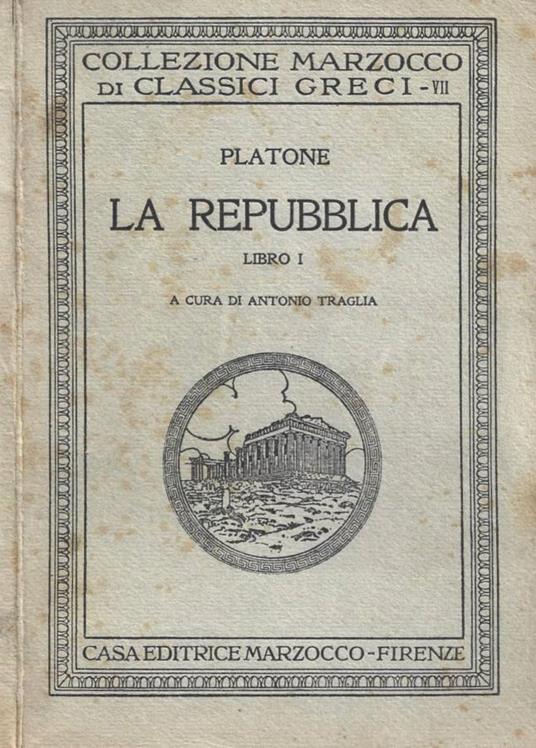 La Repubblica. Libro I - Platone - copertina