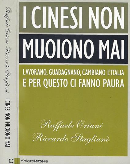 I cinesi non muoiono mai - Raffaele Oriani - copertina