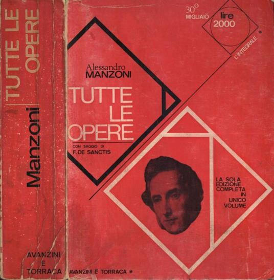 Tutte le opere - Alessandro Manzoni - copertina