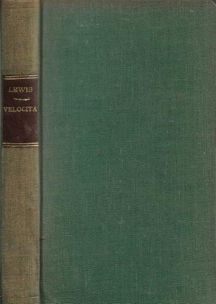 Velocità e altri racconti - Sinclair Lewis - copertina