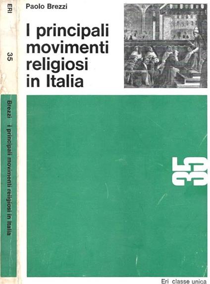 I principali movimenti religiosi in Italia - Paolo Brezzi - copertina