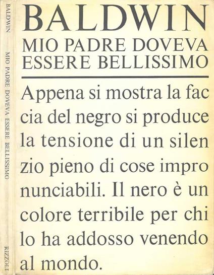 Mio padre doveva essere bellissimo - James Baldwin - copertina