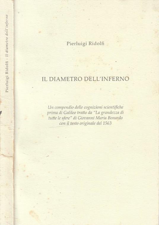 Il diametro dell'inferno - Pierluigi Ridolfi - copertina