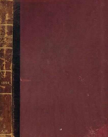 Il consigliere dei comuni delle opere pie e delle provincie. Monitore degli amministratori, dei segretari, degli esattori e tesorieri anno IV, 1894 - copertina