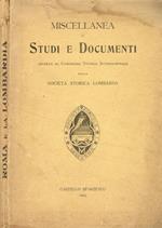 Miscellanea di studi e documenti offerta al Congresso Storico Internazionale dalla Società Storica Lombarda