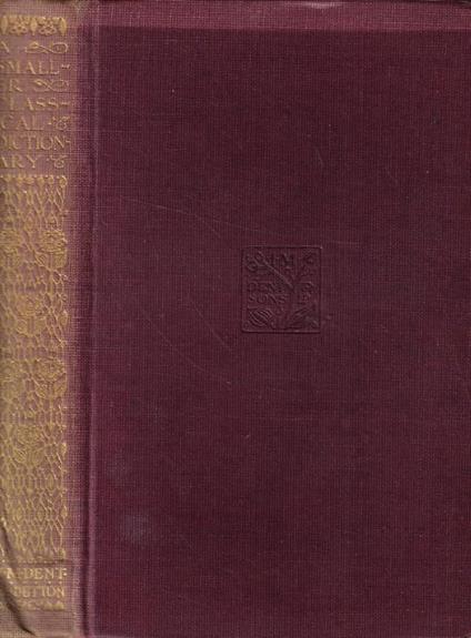 A smaller classical dictionary - William C. Smith - copertina