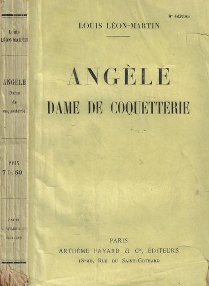 Angèle Dame de Coquetterie - copertina
