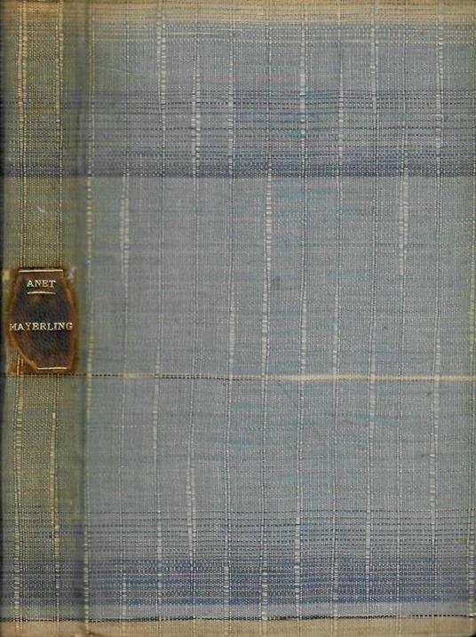 Mayerling - Claude Anet - copertina