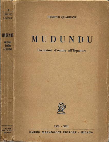 Mudundu - Ernesto Quadrone - copertina