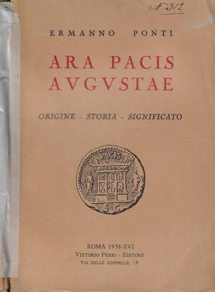 Ara Pacis Augustae - Ermanno Ponti - copertina