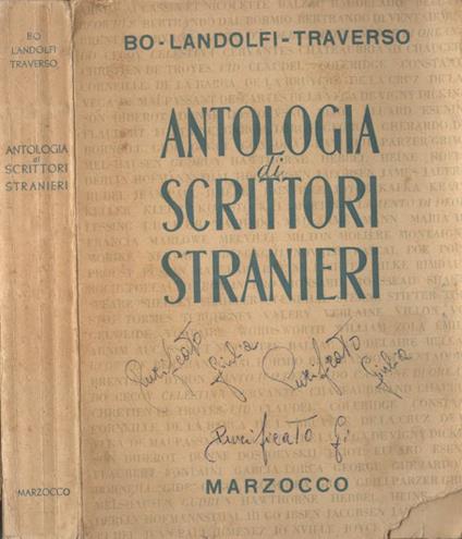 Antologia di scrittori stranieri - copertina