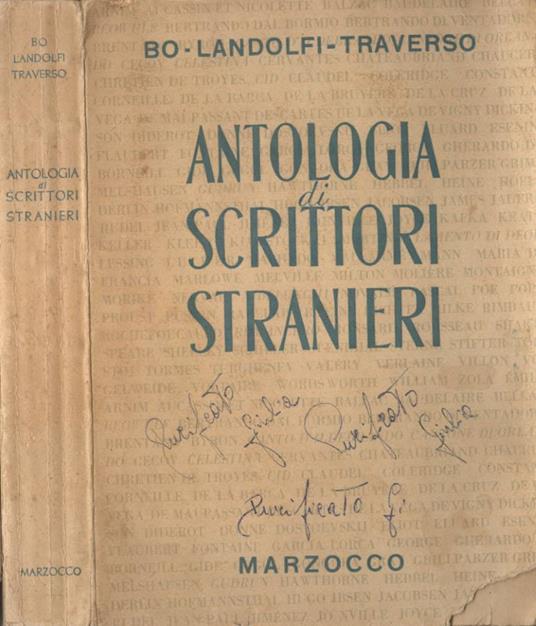 Antologia di scrittori stranieri - copertina