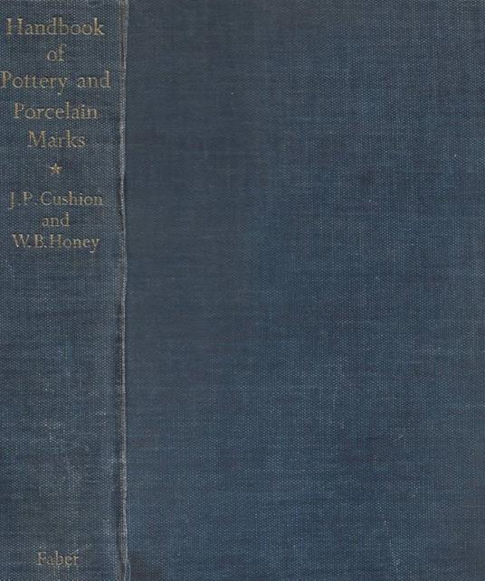 Handbook of Pottery and Porcelan Marks - copertina