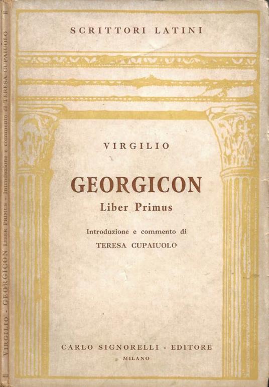 Georgicon. Liber Primus - Publio Virgilio Marone - copertina