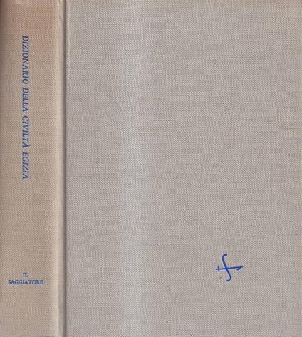Dizionario della civiltà egizia - copertina