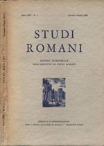 Studi romani Anno XIII n. 1
