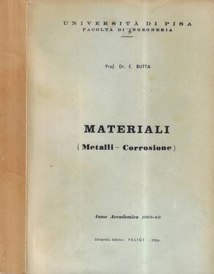 Materiali - copertina