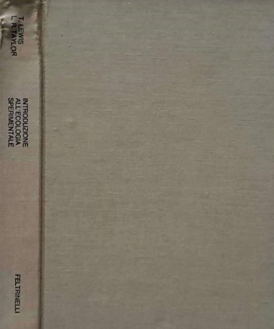 Introduzione alla ecologia sperimentale - copertina