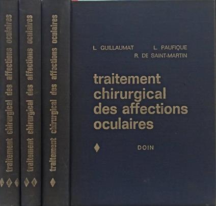 Traitement chirurgical des affections oculaires 3 vol - copertina