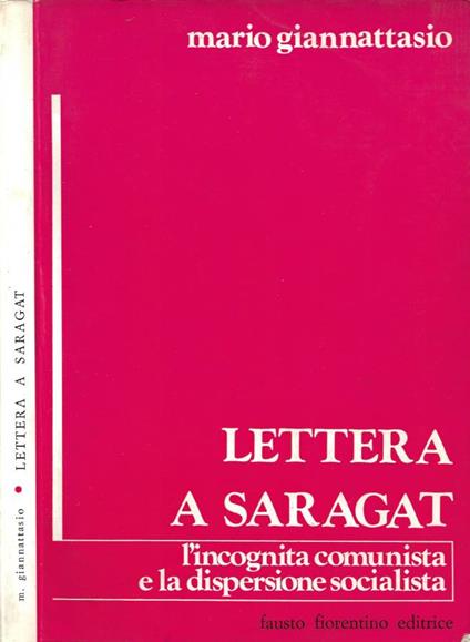 Lettera a Saragat - Mario Giannattasio - copertina