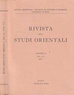 Rivista degli studi orientali anno 1977, vol LI, fasc I-IV