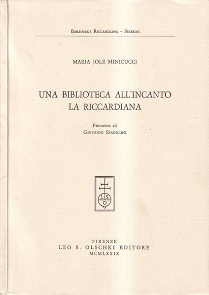 Una biblioteca all'incanto - Maria Jole Minicucci - copertina