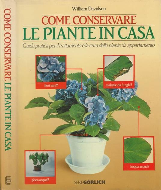 Come conservare le piante in casa - William Davidson - copertina