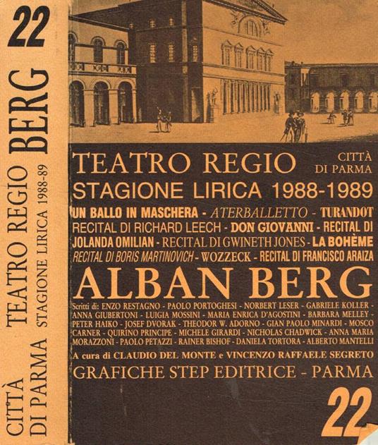 Teatro Regio città di Parma. Stagione lirica 1988-1989 - copertina