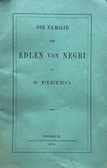 Genealogische Nachrichten uber die Edlen von Negri di S. Pietro