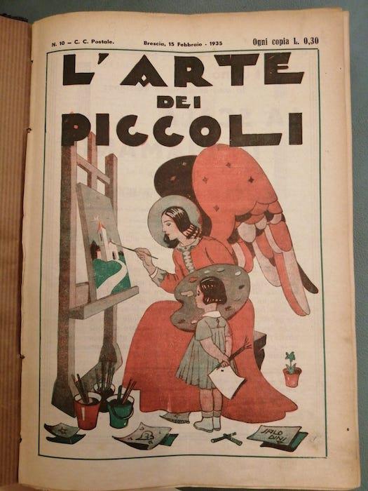 L'Arte dei piccoli: quindicinale illustrato per lo studio del linguaggio grafico infantile: NONA ANNATA - copertina