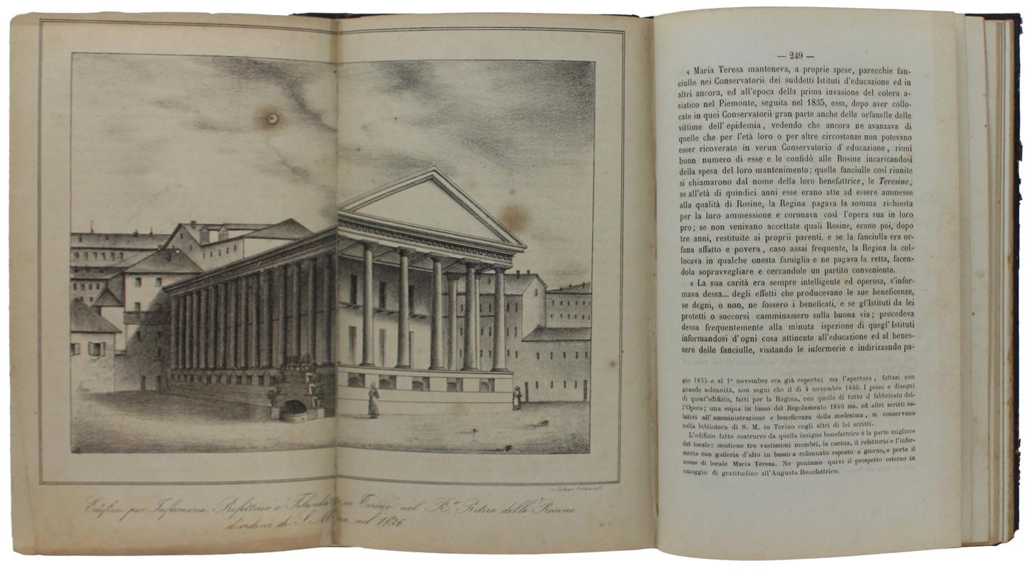 VITA DI ROSA GOVONE Fondatrice del Regio Istituto detto Delle Rosine [rilegato con altri 2 libri biografici] - Turletti Casimiro