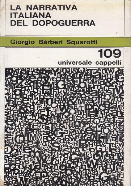 narrativa italiana del dopoguerra - Giorgio Bàrberi Squarotti - copertina