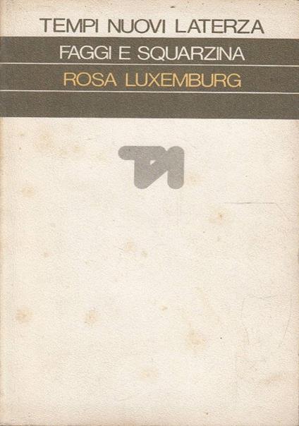 Rosa Luxemburg dramma in nove quadri - Vico Faggi - copertina